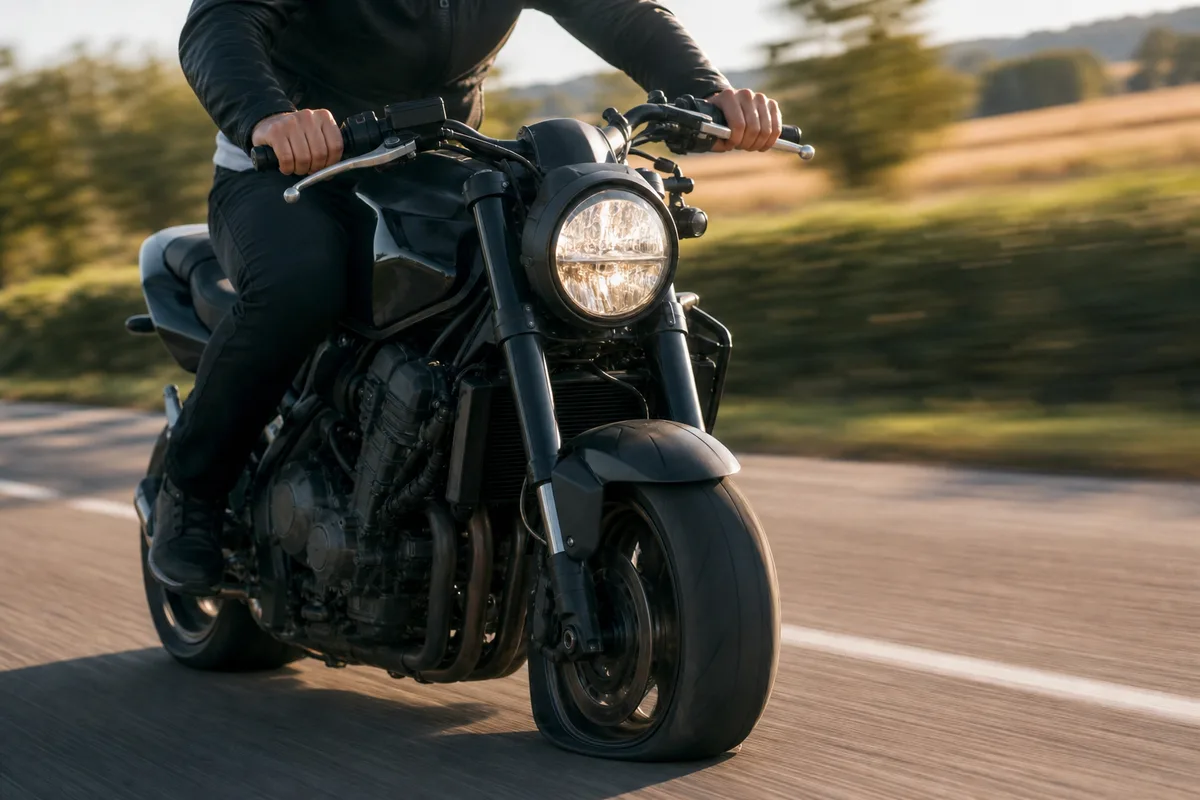 Freinage d'urgence à moto : la technique qui arrête