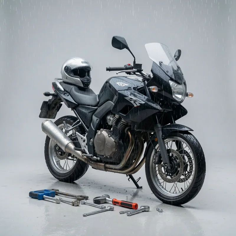 Rouler à moto sous la pluie en sécurité